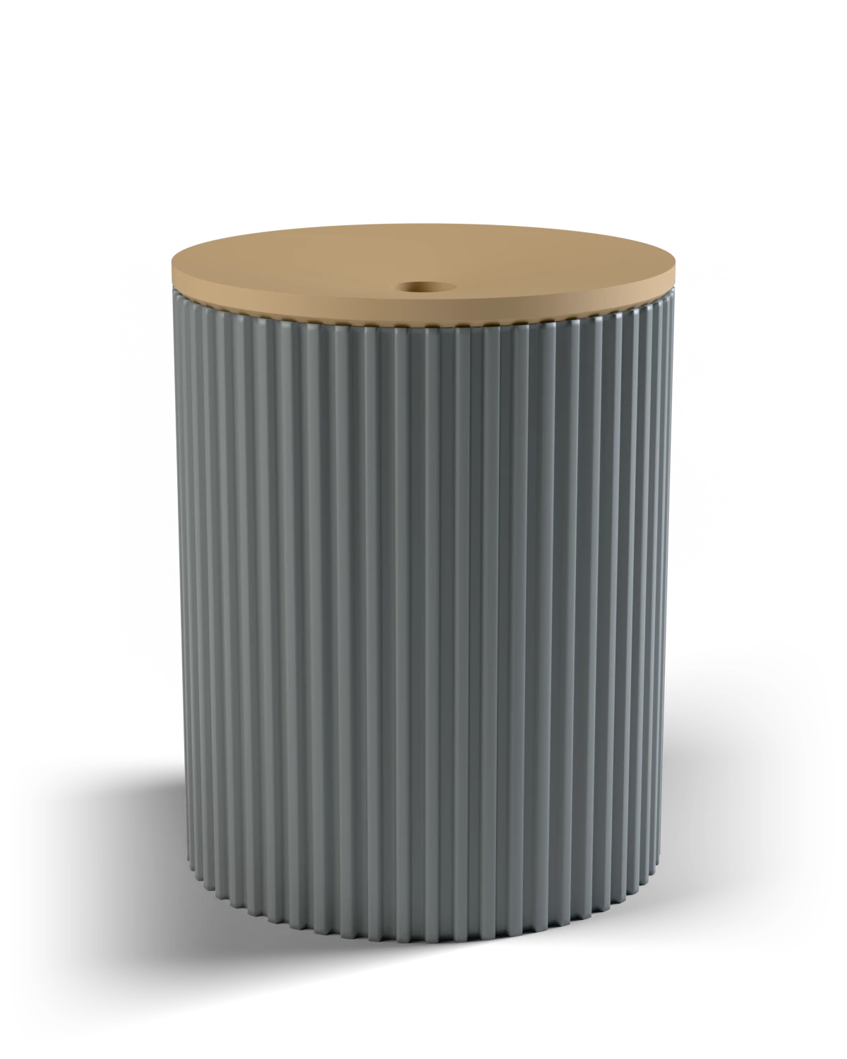 cadou Aschenbecher NEBEL mit Deckel Wüstenbraun